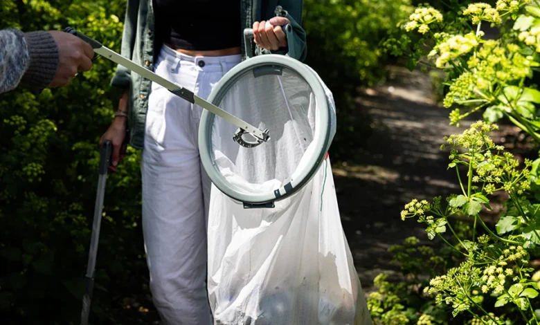litter picking hoops