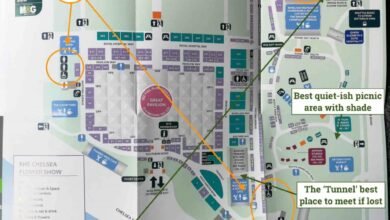 chelsea flower show map