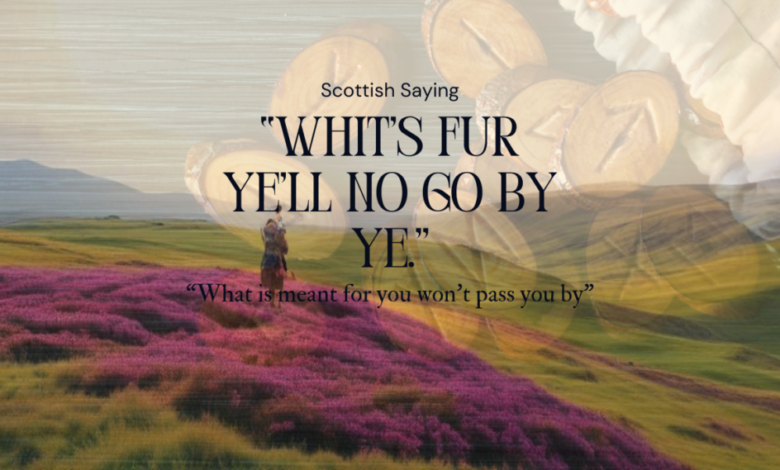 don't let what's for you go by you