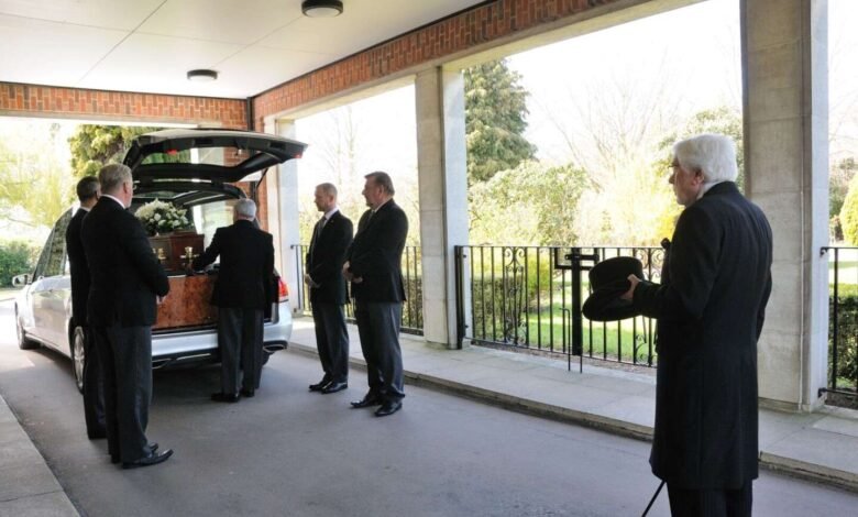 who walks in first at a funeral