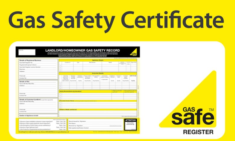 gas safety certificate example