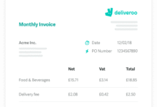 deliveroo vat receipt
